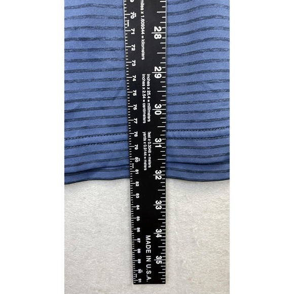 Walter Hagen Polo Shirt Mens 2XL Blue Striped Essentials Golf Short Sleeve Knit - Picture 5 of 7